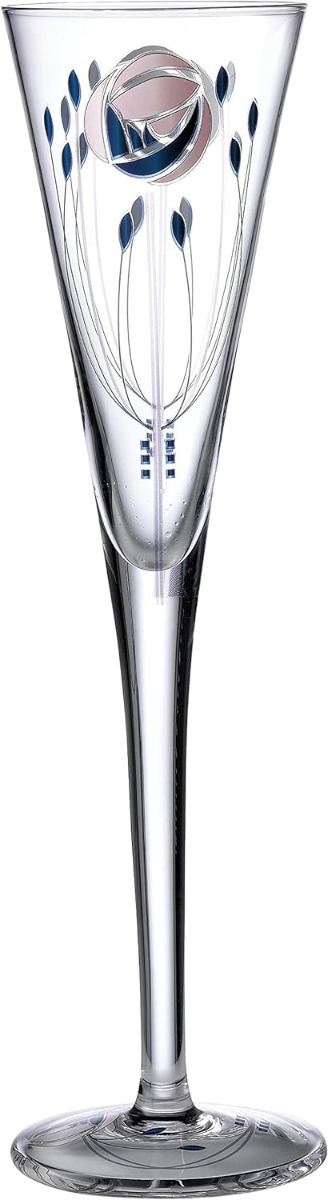 Inspired by Mackintosh Rose Champagne Flute