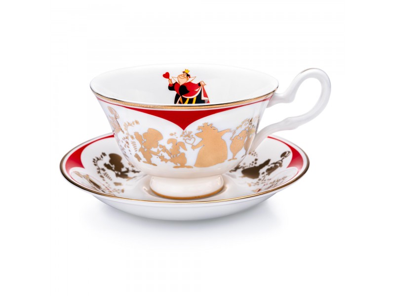 English Ladies Queen of Hearts Cup and Saucer English Ladies Queen of Hearts Cup and Saucer