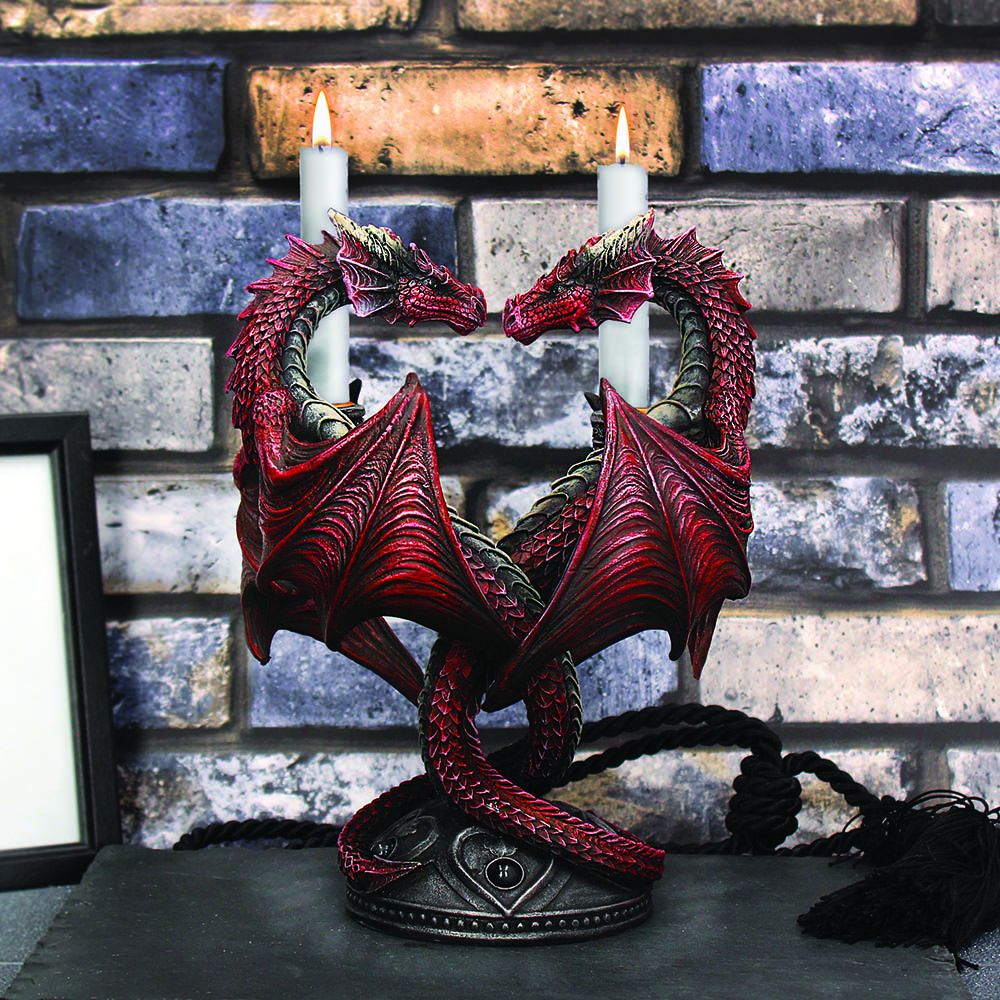 Dragon Heart Anne Stokes Valentine’s Edition romantic gothic candle holder Dragon Heart Anne Stokes Valentine’s Edition romantic gothic candle holder