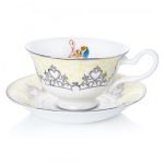 English Ladies Beauty and the Beast Wedding Teaware - Cup and Saucer