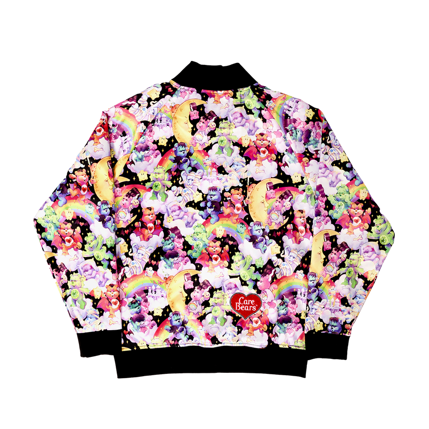 Loungefly Care Bears x Universal Monsters All-Over Print Unisex Bomber Jacket Loungefly Care Bears x Universal Monsters All-Over Print Unisex Bomber Jacket