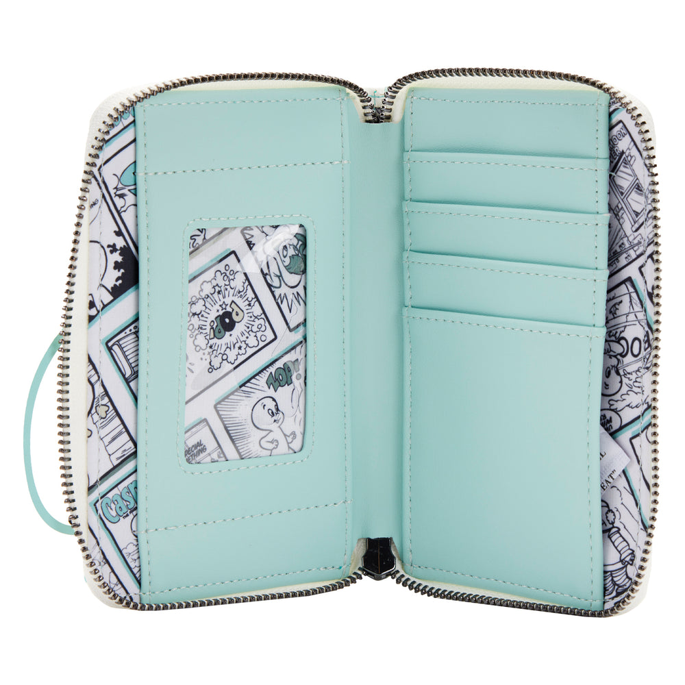 Loungefly Casper The Friendly Ghost Lets Be Friends Zip Around Wallet Loungefly Casper The Friendly Ghost Lets Be Friends Zip Around Wallet
