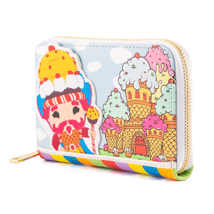 LOUNGEFLY POP BY LF HASBRO CANDY LAND TAKE ME TO THE CANDY ZIP AROUND WALLET