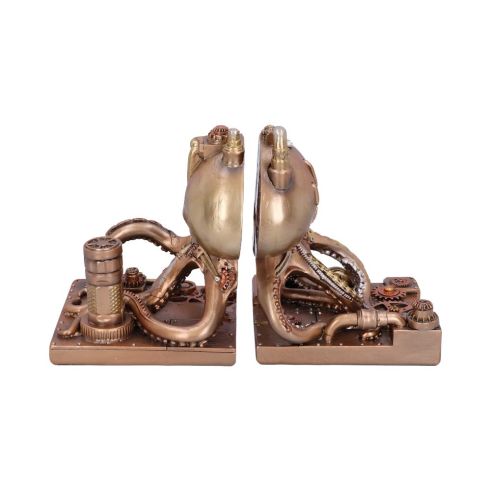 Bronze Steampunk Octonium Bookends Mechanical Octopus Shelf Ends Bronze Steampunk Octonium Bookends Mechanical Octopus Shelf Ends