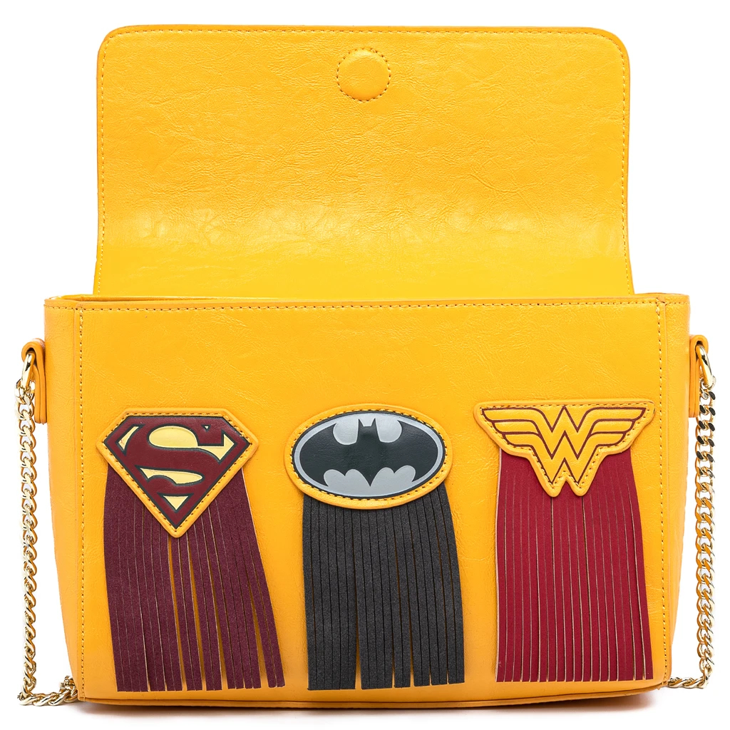 Loungefly Funko Pop! DC Comics Fringe Capes Crossbody Bag - DCCTB0021 Loungefly Funko Pop! DC Comics Fringe Capes Crossbody Bag - DCCTB0021