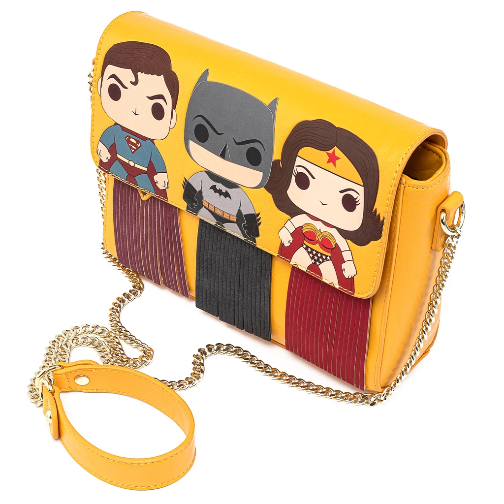 Loungefly Funko Pop! DC Comics Fringe Capes Crossbody Bag - DCCTB0021 Loungefly Funko Pop! DC Comics Fringe Capes Crossbody Bag - DCCTB0021