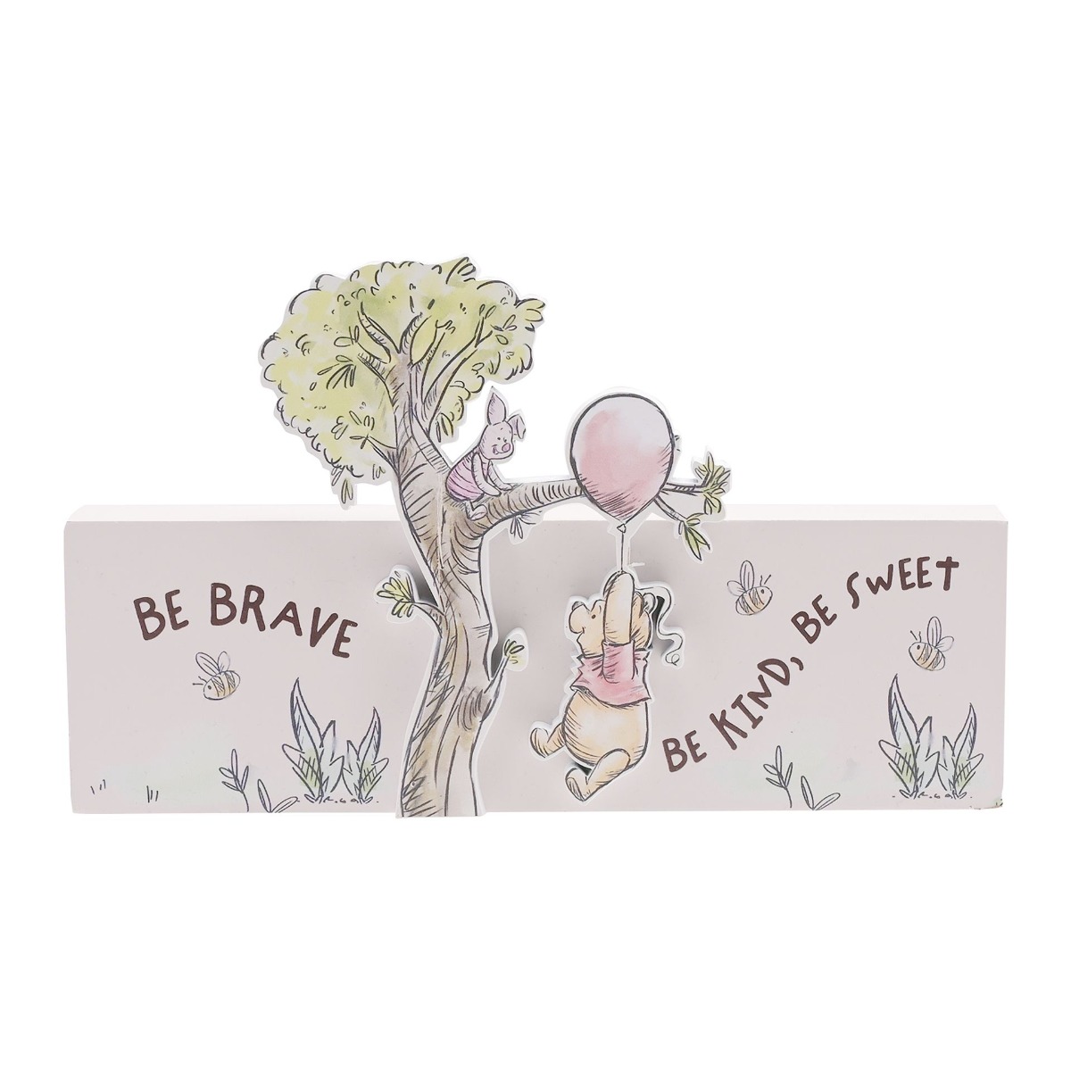 Disney Winnie The Pooh 'Be Brave' Mantel Plaque