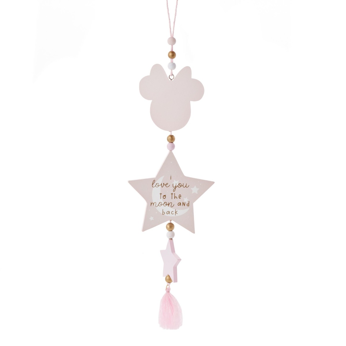 Disney Minnie Love You To The Moon & Back Hanging Plaque