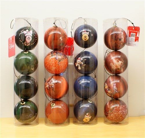 Set of 16 Disney Baubles 60mm - Contains Tigger, Winnie The Pooh and Piglet