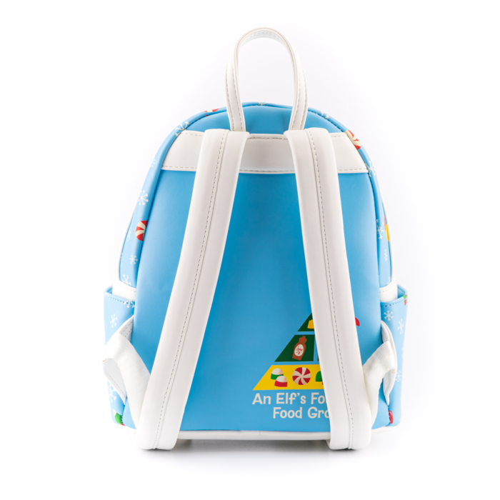 LOUNGEFLY ELF BUDDY AND FRIENDS MINI BACKPACK LOUNGEFLY ELF BUDDY AND FRIENDS MINI BACKPACK