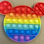 4 x Pop It Fidget Mickey Head  Colour Toy