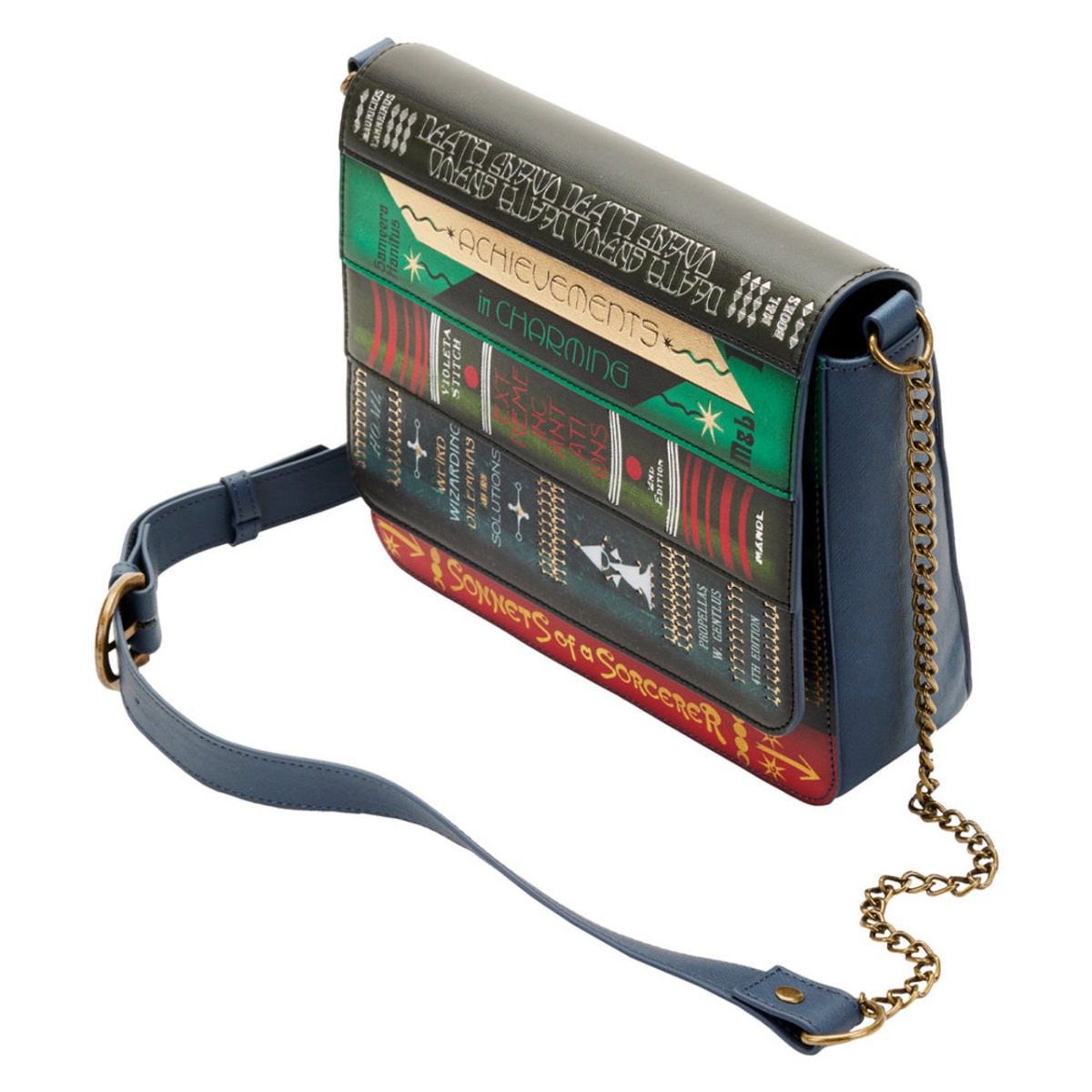 Loungefly Fantastic Beasts Magical Books Chain Strap Crossbody Bag Loungefly Fantastic Beasts Magical Books Chain Strap Crossbody Bag