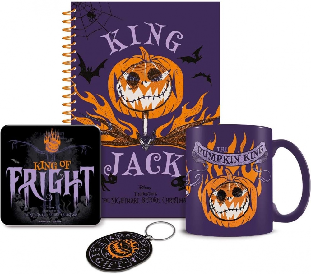 The Nightmare Before Christmas (Colourful Shadows) Bumper Gift Set (Mug, Coaster, Keychain & Notebook The Nightmare Before Christmas (Colourful Shadows) Bumper Gift Set (Mug, Coaster, Keychain & Notebook