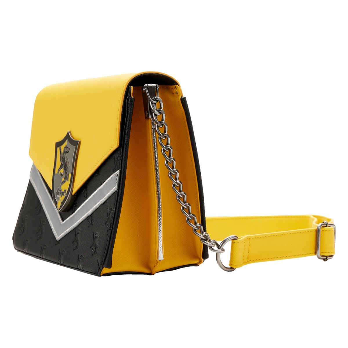 Loungefly Harry Potter: Hufflepuff Chain Strap Crossbody Bag Loungefly Harry Potter: Hufflepuff Chain Strap Crossbody Bag