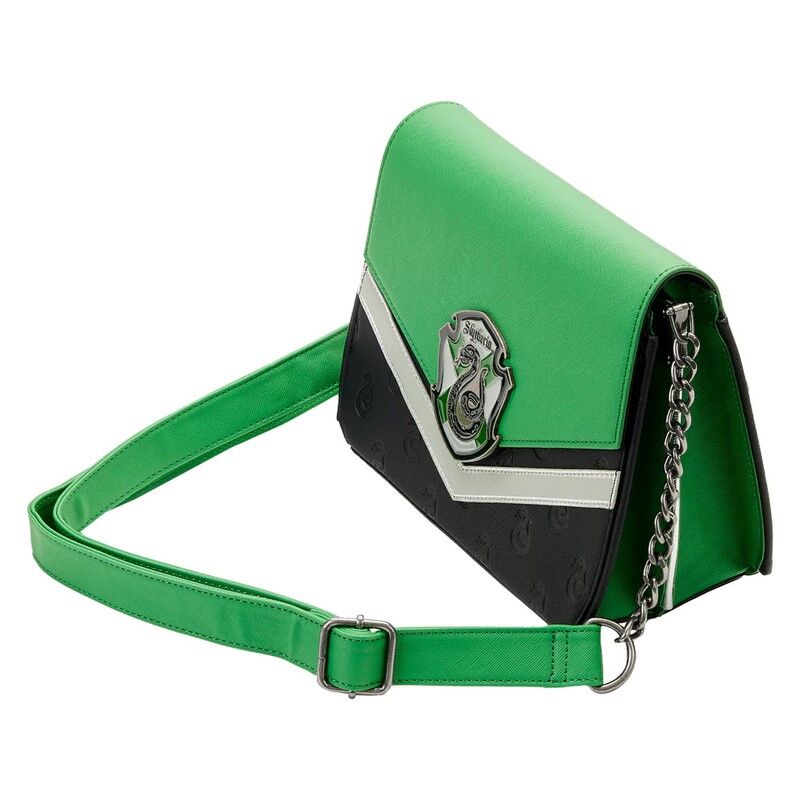 Loungefly Harry Potter Slytherin Chain Strap Cross Body Bag Loungefly Harry Potter Slytherin Chain Strap Cross Body Bag