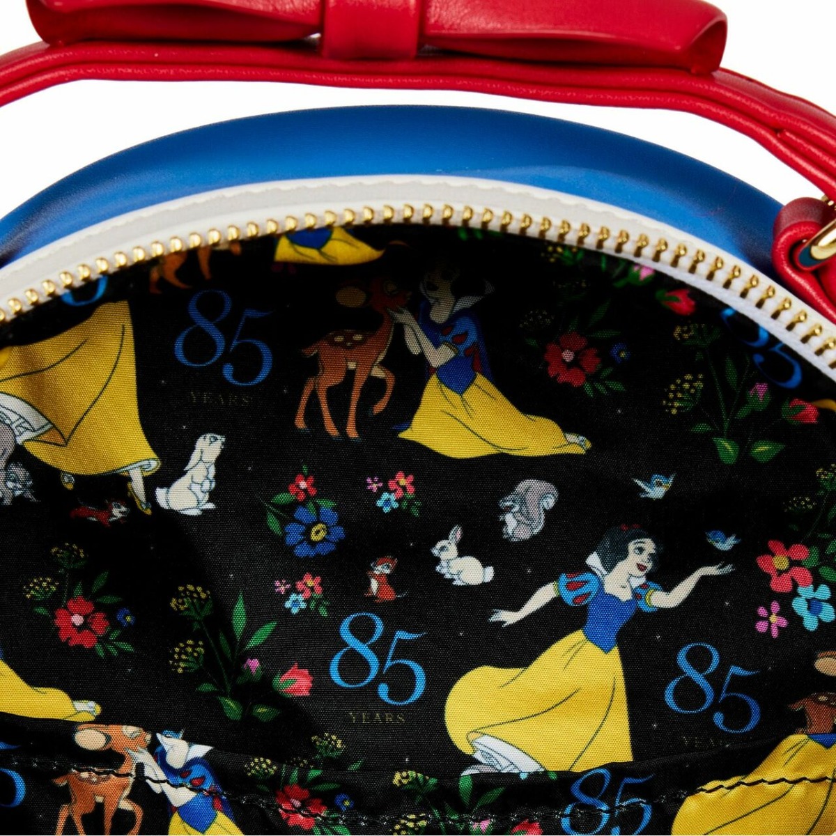 Loungefly Disney Snow White Cosplay Bow Handle Mini Backpack Loungefly Disney Snow White Cosplay Bow Handle Mini Backpack