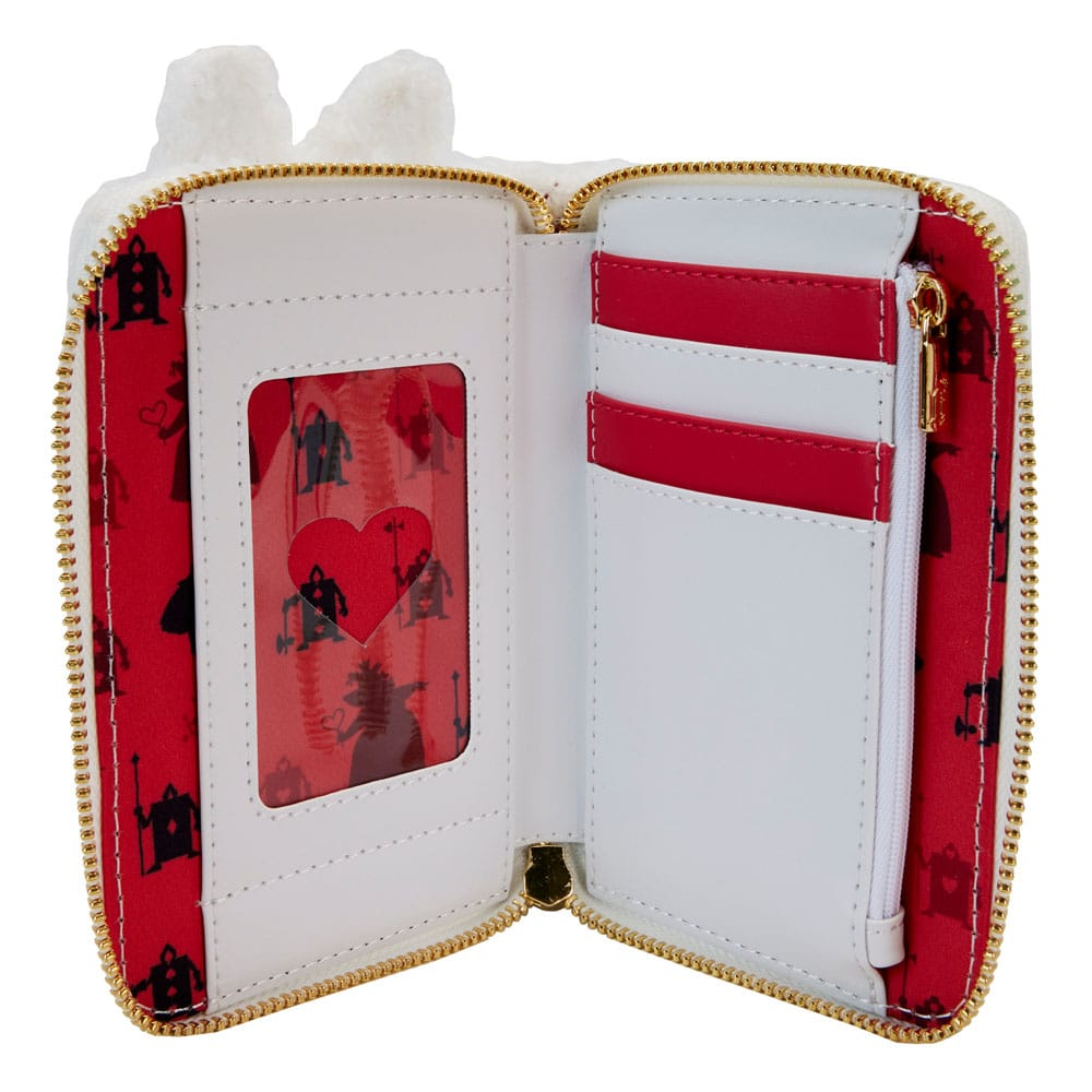 Loungefly Disney Alice in Wonderland White Rabbit Cosplay Zip Around Wallet Loungefly Disney Alice in Wonderland White Rabbit Cosplay Zip Around Wallet