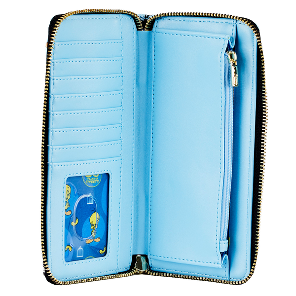 Loungefly Tweety and Sylvester AOP Zip Wallet - Looney Tunes Loungefly Tweety and Sylvester AOP Zip Wallet - Looney Tunes