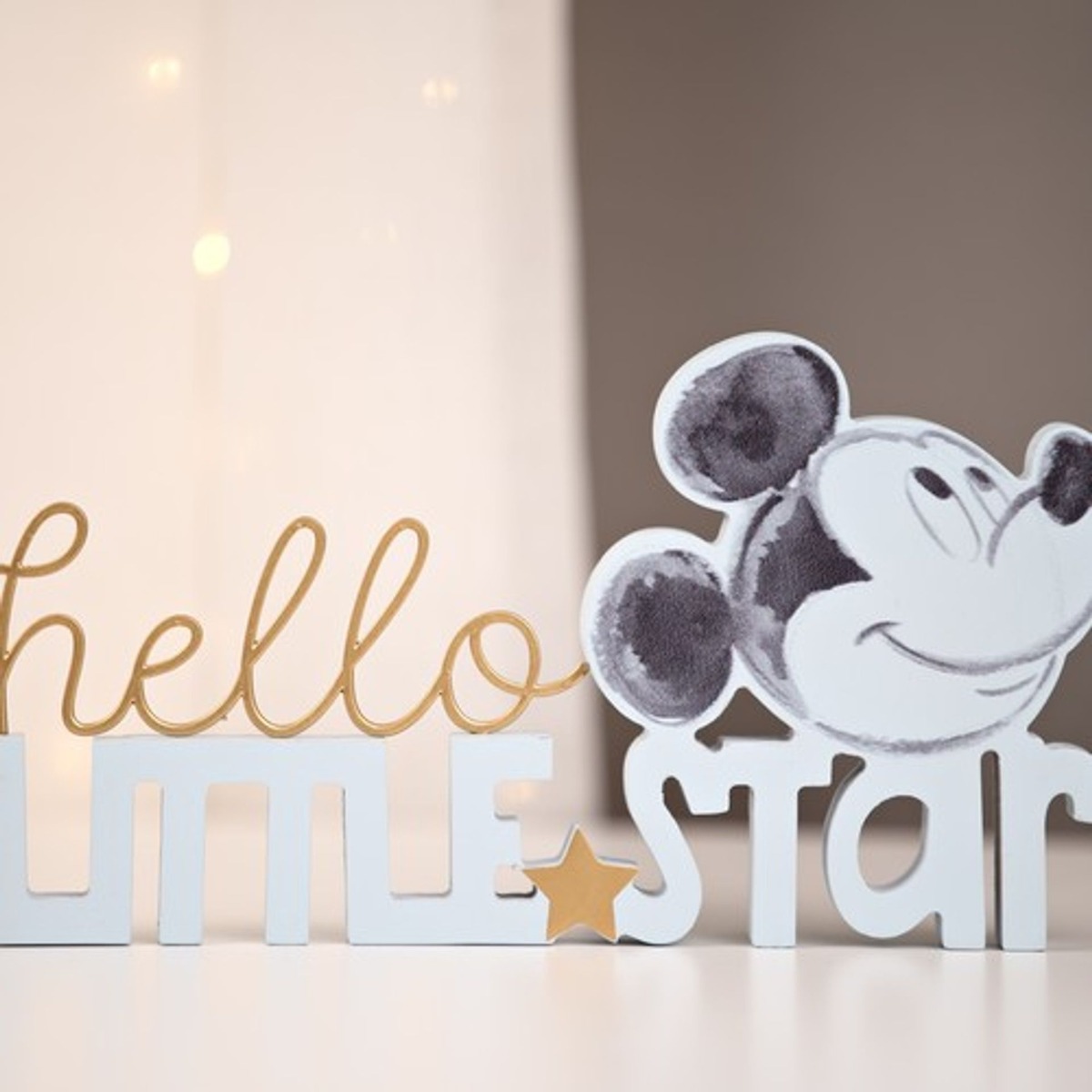 Disney Mickey Hello Little Star Mantel Plaque Blue