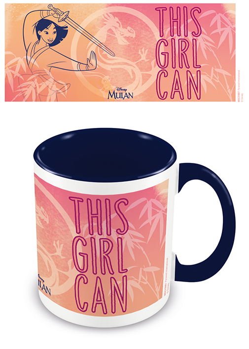 Mulan (This Girl Can) Blue Coloured Inner Mug - MGC25887 Mulan (This Girl Can) Blue Coloured Inner Mug - MGC25887