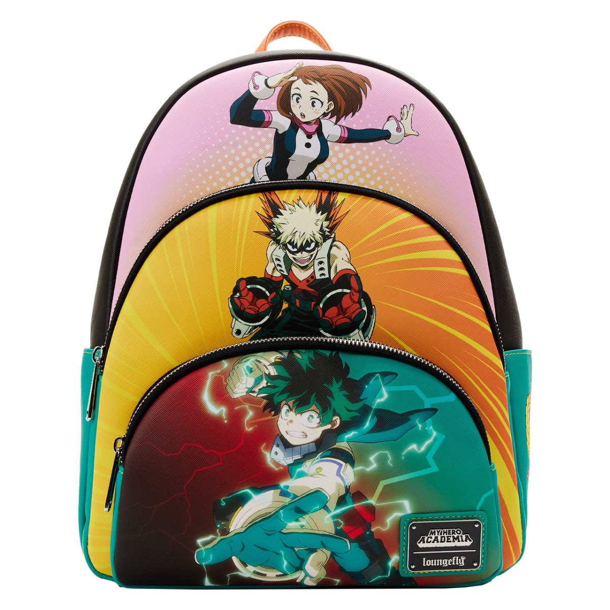 Loungefly My Hero Academia: Triple Pocket Scene Mini Backpack