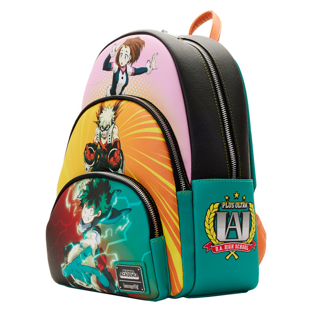 Loungefly My Hero Academia: Triple Pocket Scene Mini Backpack