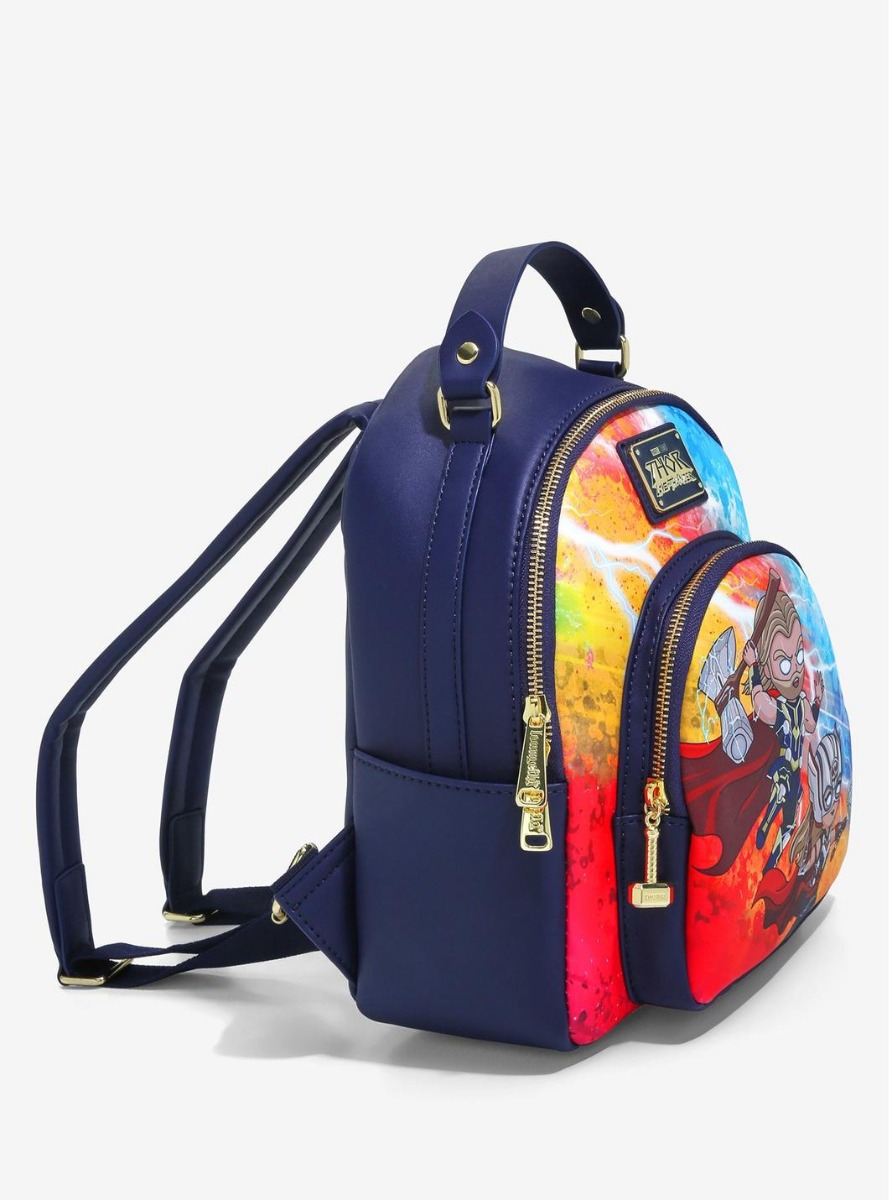 Loungefly Marvel Thor: Love and Thunder Chibi Mighty Thor and Thor Mini Backpack Loungefly Marvel Thor: Love and Thunder Chibi Mighty Thor and Thor Mini Backpack