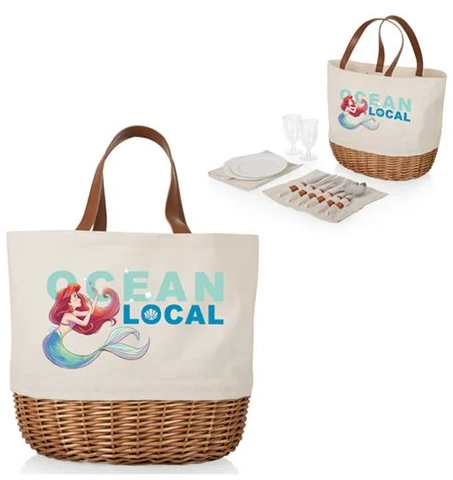 Picnic Time The Little Mermaid Beige Promenade Picnic Basket Picnic Time The Little Mermaid Beige Promenade Picnic Basket