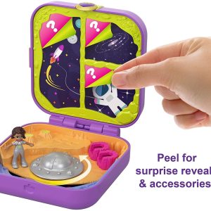 Polly Pocket Hidden Hideouts Moon Rockin’ Adventure Compact, Doll & Accessories - GDL84