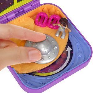 Polly Pocket Hidden Hideouts Moon Rockin’ Adventure Compact, Doll & Accessories - GDL84