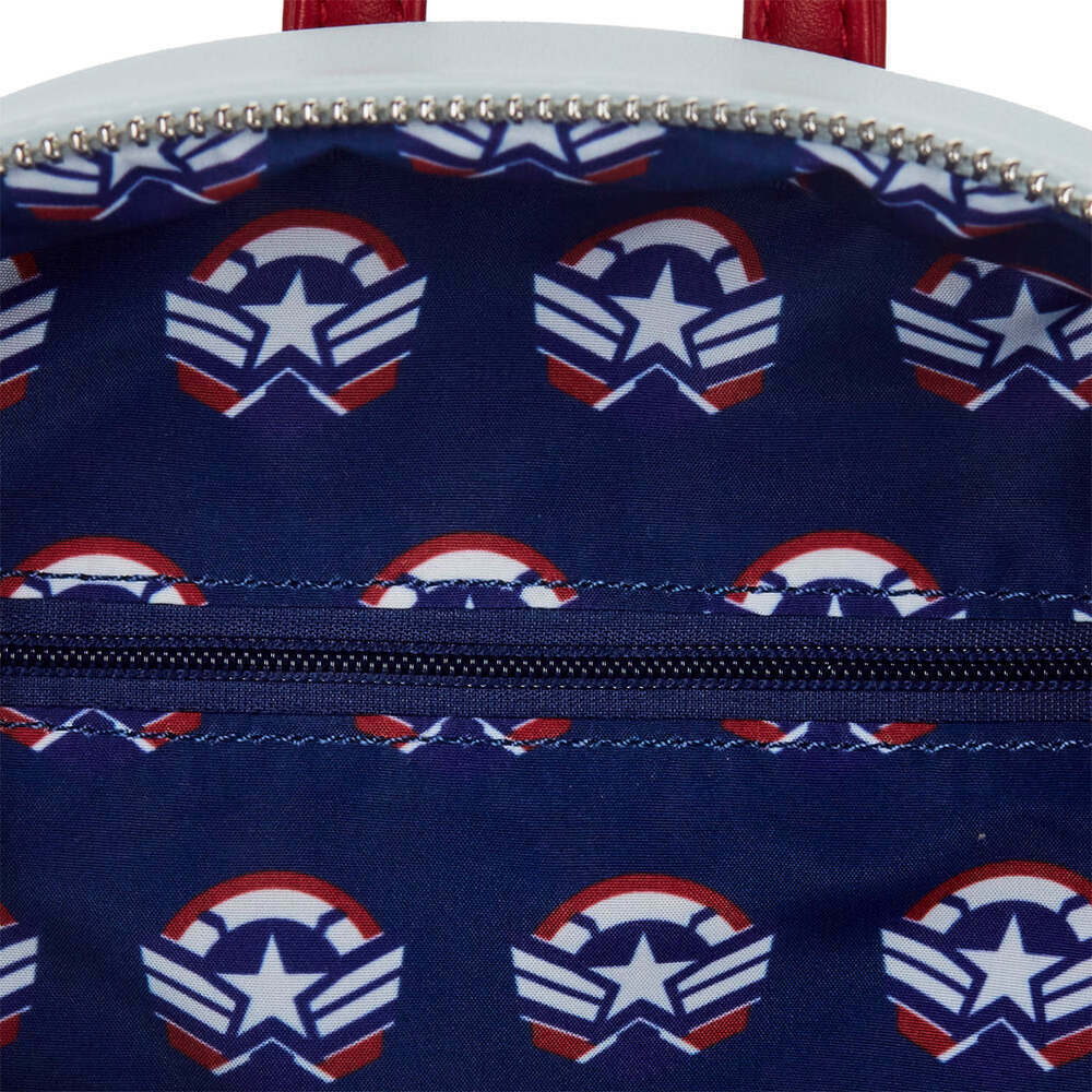 Loungefly: Marvel: Falcon Captain America Cosplay Mini Backpack Loungefly: Marvel: Falcon Captain America Cosplay Mini Backpack