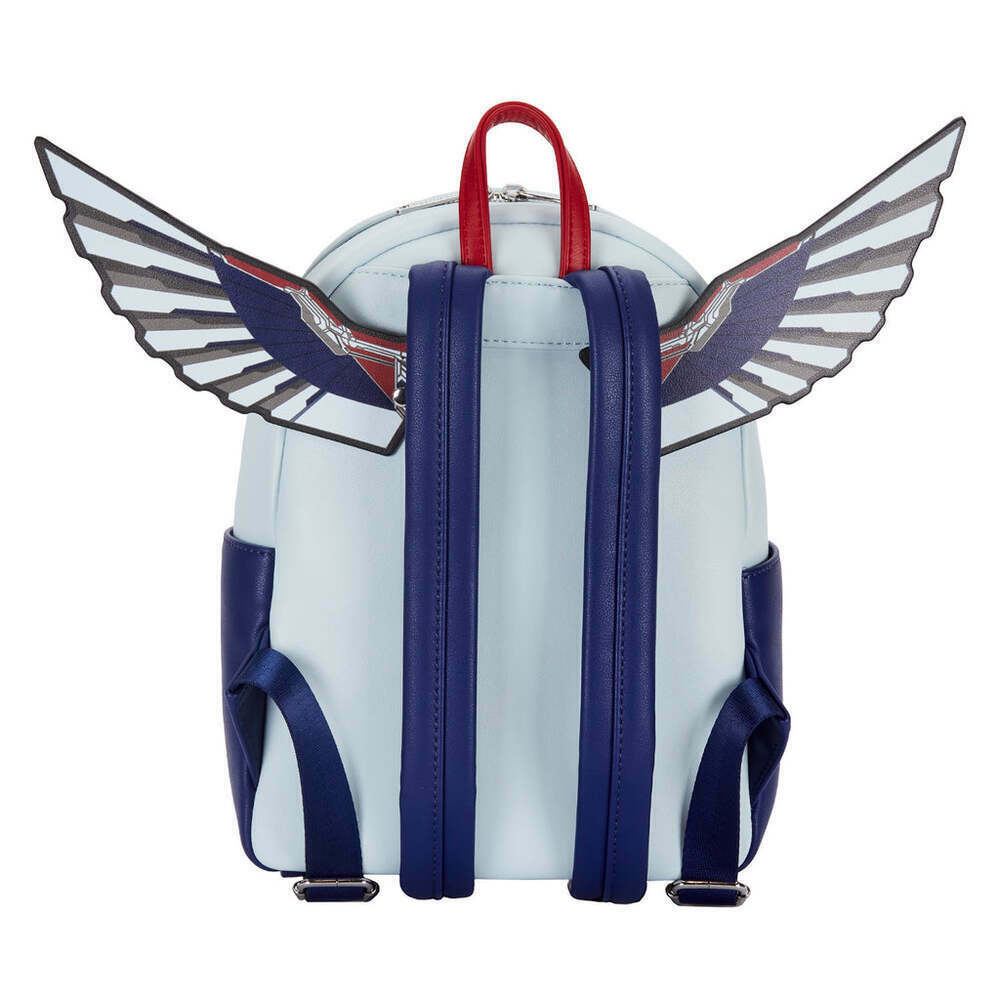 Loungefly: Marvel: Falcon Captain America Cosplay Mini Backpack Loungefly: Marvel: Falcon Captain America Cosplay Mini Backpack