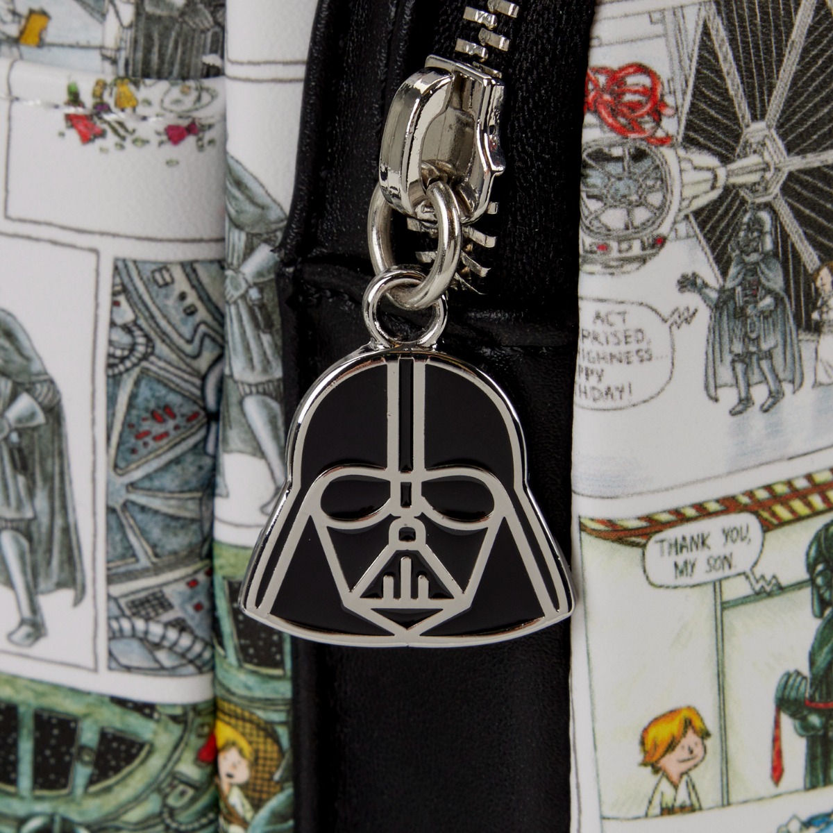 Loungefly Darth Vadar Comic Strip Mini Backpack Star Wars Loungefly Darth Vadar Comic Strip Mini Backpack Star Wars
