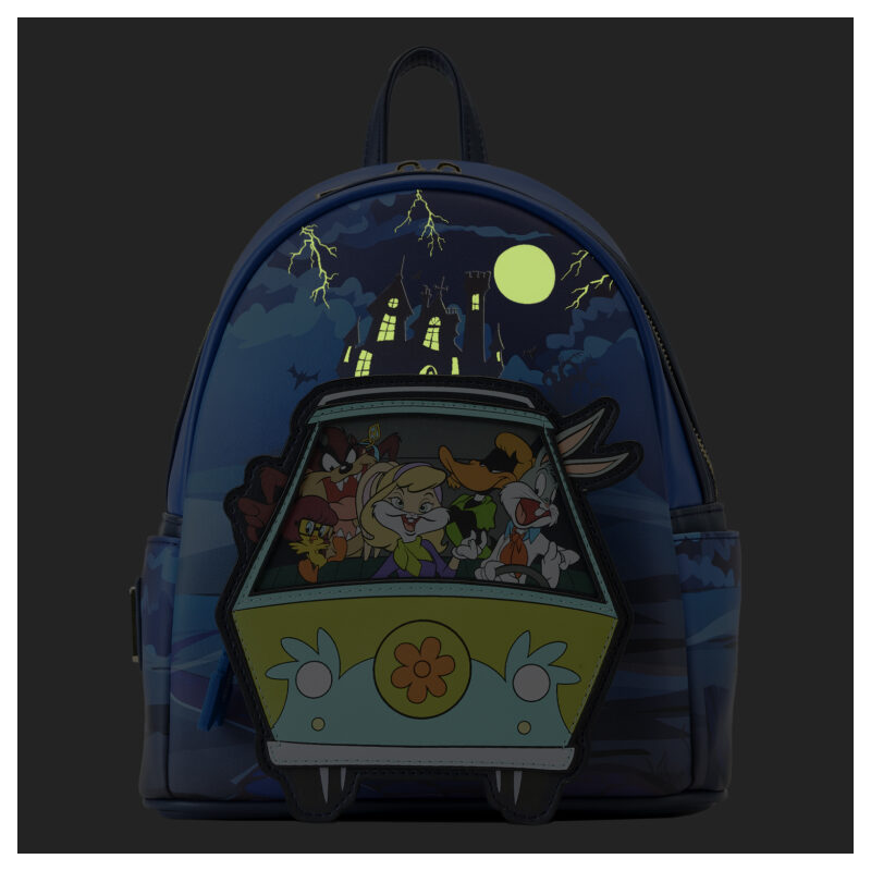 Loungefly Warner Bros 100th Anniversary Looney Tunes Scooby Doo Mash Up Mini Backpack Loungefly Warner Bros 100th Anniversary Looney Tunes Scooby Doo Mash Up Mini Backpack
