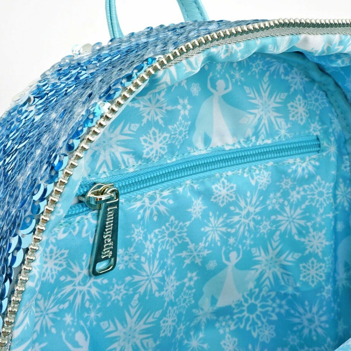 Loungefly Disney Frozen Elsa Reversible Sequin Mini Backpack - WDBK0935