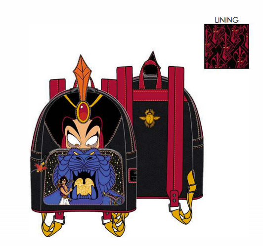 LOUNGEFLY DISNEY JAFAR VILLAINS SCENE MINI BACKPACK LOUNGEFLY DISNEY JAFAR VILLAINS SCENE MINI BACKPACK