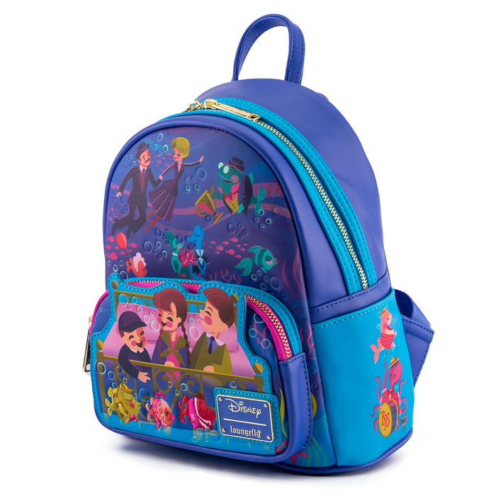 LOUNGEFLY DISNEY BEDKNOBS AND BROOMSTICKS BEAUTIFUL BRINY BALLROOM MINI BACKPACK