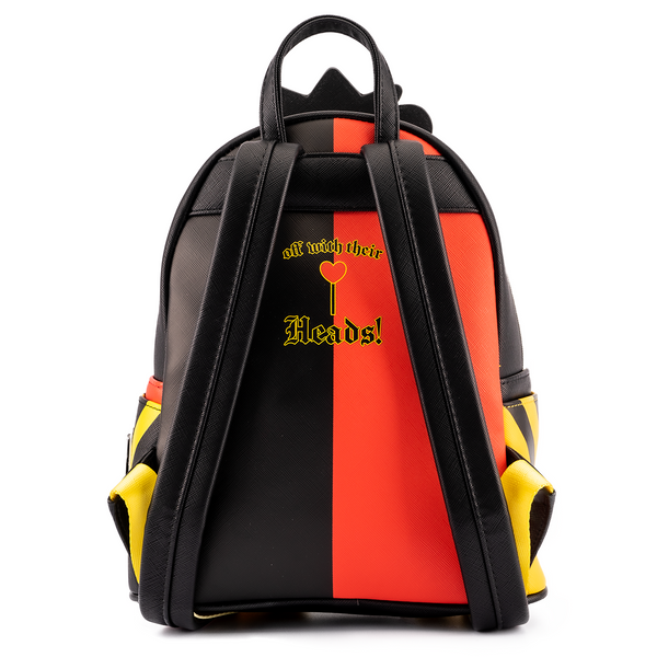 LOUNGEFLY QUEEN OF HEARTS VILLAINS SCENE MINI BACKPACK - DISNEY LOUNGEFLY QUEEN OF HEARTS VILLAINS SCENE MINI BACKPACK - DISNEY