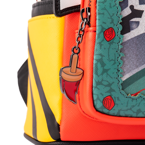LOUNGEFLY QUEEN OF HEARTS VILLAINS SCENE MINI BACKPACK - DISNEY LOUNGEFLY QUEEN OF HEARTS VILLAINS SCENE MINI BACKPACK - DISNEY