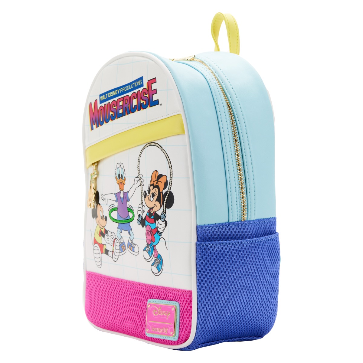 Loungefly Disney: Mousercise Mini Backpack Loungefly Disney: Mousercise Mini Backpack