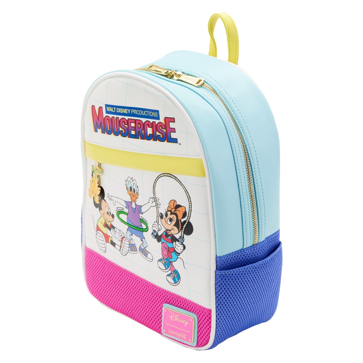 Loungefly Disney: Mousercise Mini Backpack Loungefly Disney: Mousercise Mini Backpack