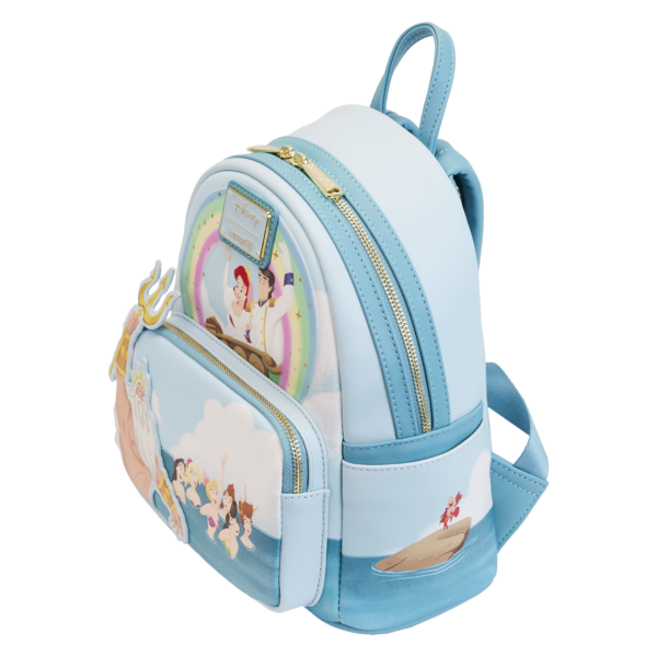 Loungefly Disney The Little Mermaid Tritons Gift Mini Backpack Loungefly Disney The Little Mermaid Tritons Gift Mini Backpack