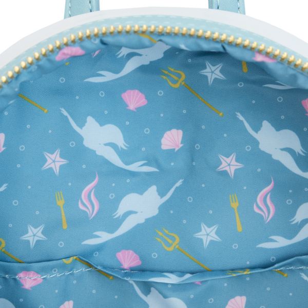 Loungefly Disney The Little Mermaid Tritons Gift Mini Backpack Loungefly Disney The Little Mermaid Tritons Gift Mini Backpack