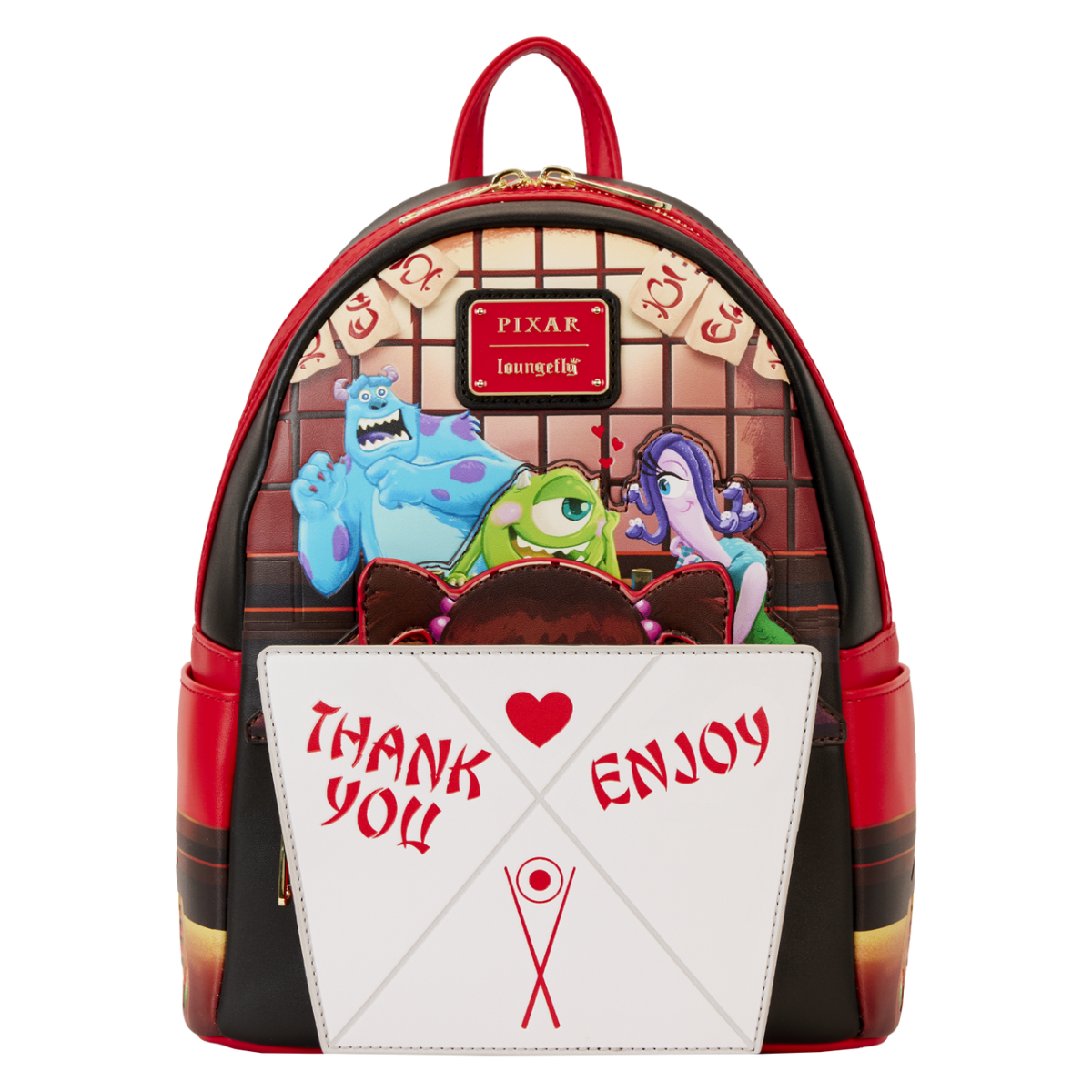 Loungefly Disney Monsters, Inc. Harryhausen's Takeout Boo Pop-Up Mini Backpack