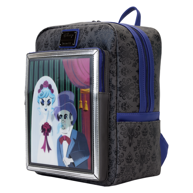 Loungefly Disney Haunted Mansion The Black Widow Bride Portrait Lenticular Mini Backpack Loungefly Disney Haunted Mansion The Black Widow Bride Portrait Lenticular Mini Backpack