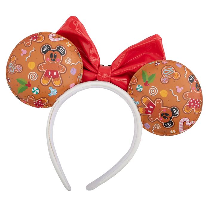 LOUNGEFLY DISNEY GINGER BREAD AOP MINI BACKPACK HEADBAND SET LOUNGEFLY DISNEY GINGER BREAD AOP MINI BACKPACK HEADBAND SET