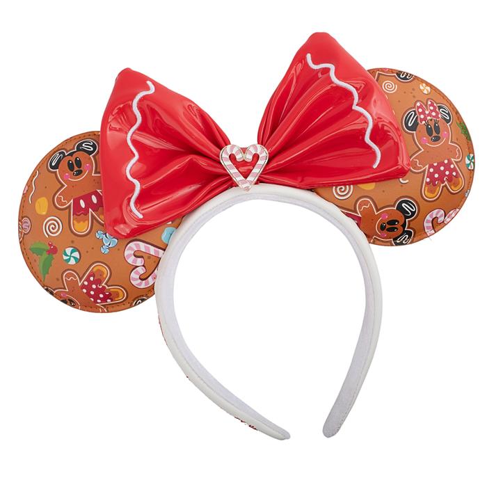 LOUNGEFLY DISNEY GINGER BREAD AOP MINI BACKPACK HEADBAND SET LOUNGEFLY DISNEY GINGER BREAD AOP MINI BACKPACK HEADBAND SET