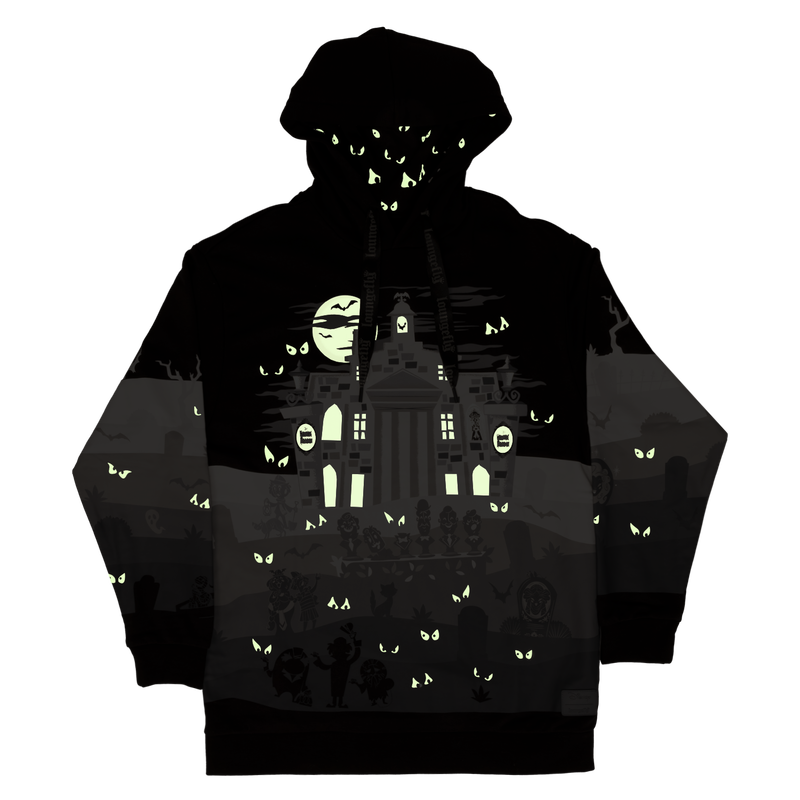 Loungefly The Haunted Mansion Graveyard Glow Unisex Hoodie Loungefly The Haunted Mansion Graveyard Glow Unisex Hoodie