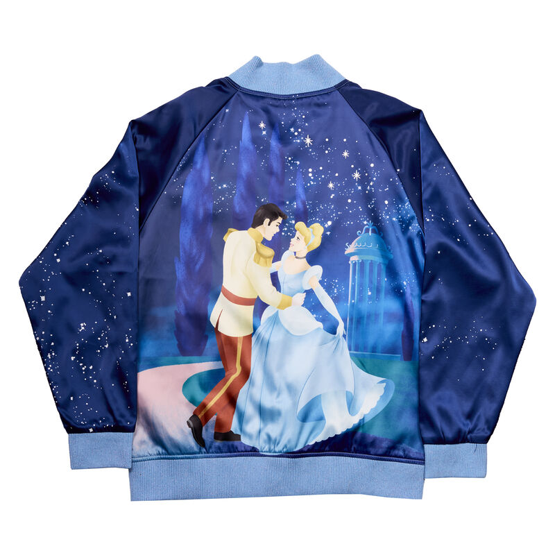 Loungefly Cinderella 75th Anniversary Unisex Bomber Jacket Loungefly Cinderella 75th Anniversary Unisex Bomber Jacket