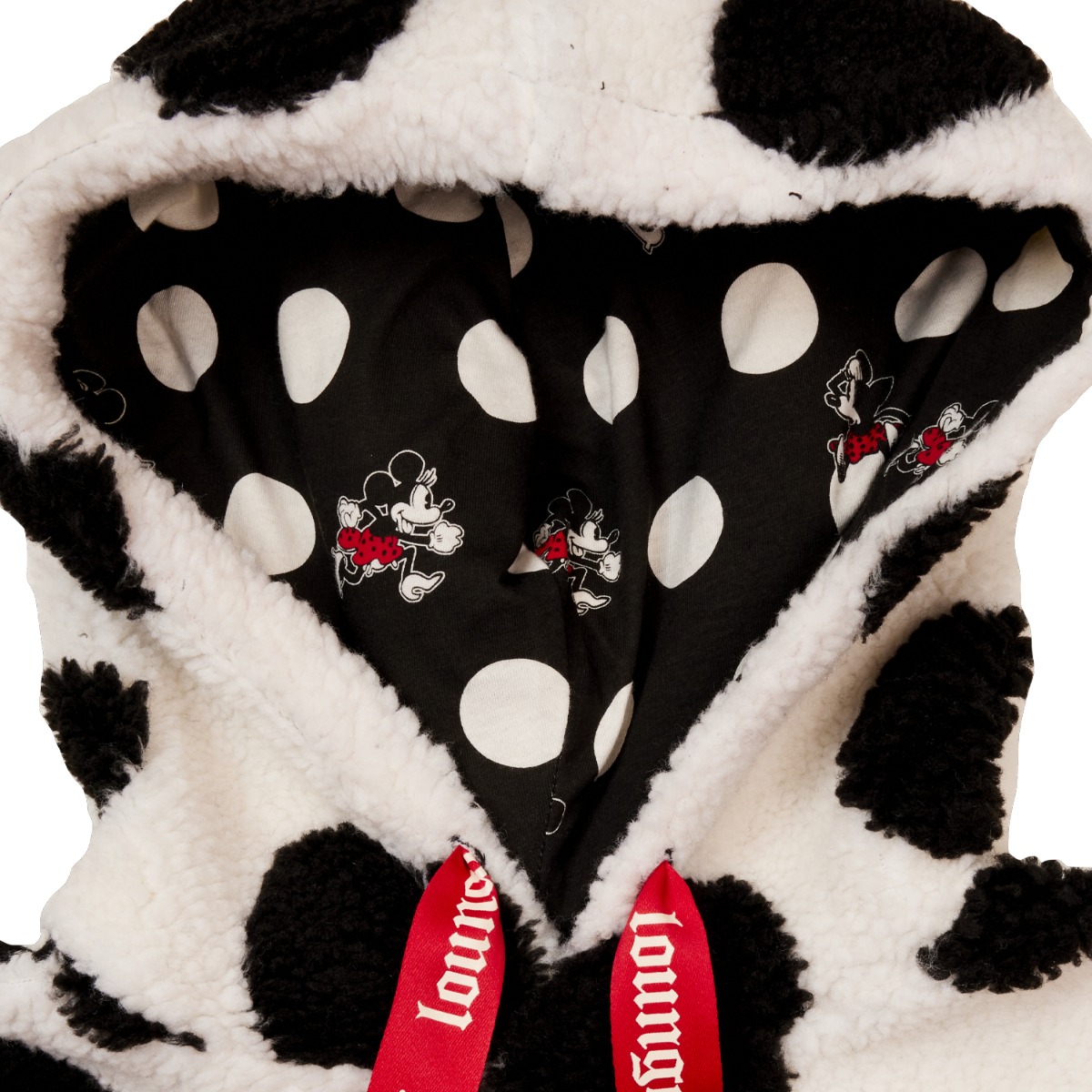 Loungefly Disney Minnie Mouse Rocks the Dots Classic Sherpa Unisex Hoodie Loungefly Disney Minnie Mouse Rocks the Dots Classic Sherpa Unisex Hoodie